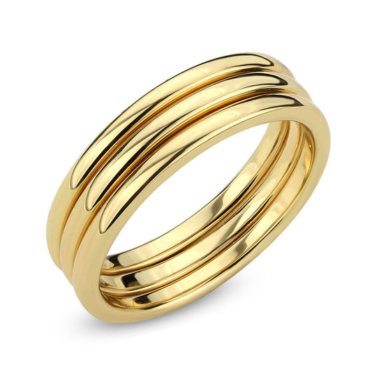 MA3W1628 - Flash Gold Brass Ring with No Stone in No Stone