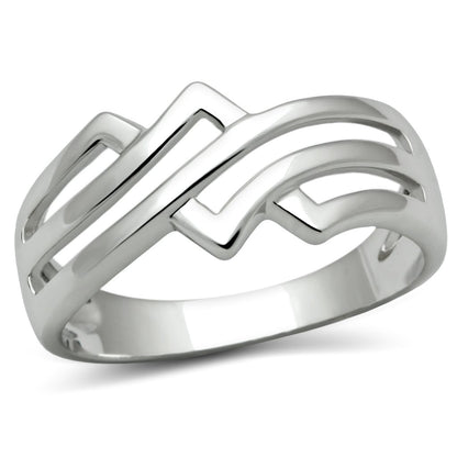 MA3W163 - Rhodium Brass Ring with No Stone
