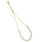 MA3W1647 - Gold Brass Bracelet with AAA Grade CZ in Clear