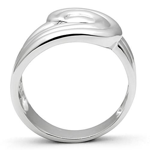MA3W165 - Rhodium Brass Ring with No Stone