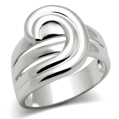 MA3W165 - Rhodium Brass Ring with No Stone