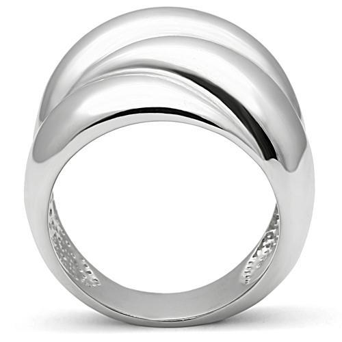MA3W166 - Rhodium Brass Ring with No Stone