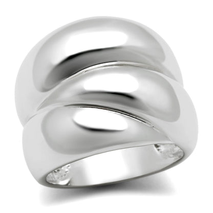 MA3W166 - Rhodium Brass Ring with No Stone