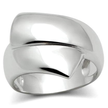 MA3W167 - Rhodium Brass Ring with No Stone