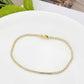MA3W1680 - Gold Brass Bracelet with AAA Grade CZ in Clear