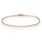 MA3W1681 - Rose Gold Brass Bracelet with AAA Grade CZ in Clear