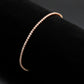 MA3W1684 - Rose Gold Brass Bracelet with AAA Grade CZ in Clear
