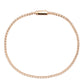 MA3W1684 - Rose Gold Brass Bracelet with AAA Grade CZ in Clear