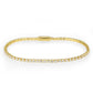 MA3W1686 - Gold Brass Bracelet with AAA Grade CZ in Clear