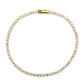 MA3W1686 - Gold Brass Bracelet with AAA Grade CZ in Clear
