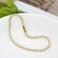 MA3W1686 - Gold Brass Bracelet with AAA Grade CZ in Clear