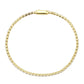 MA3W1686 - Gold Brass Bracelet with AAA Grade CZ in Clear