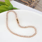 MA3W1687 - Rose Gold Brass Bracelet with AAA Grade CZ in Clear