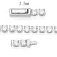 MA3W1688 - Rhodium Brass Bracelet with AAA Grade CZ in Clear