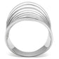 MA3W168 - Rhodium Brass Ring with No Stone