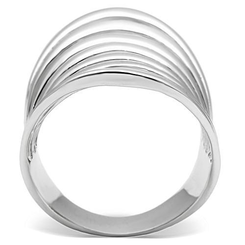 MA3W168 - Rhodium Brass Ring with No Stone