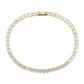 MA3W1692 - Gold Brass Bracelet with AAA Grade CZ in Clear