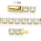 MA3W1692 - Gold Brass Bracelet with AAA Grade CZ in Clear
