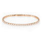 MA3W1693 - Rose Gold Brass Bracelet with AAA Grade CZ in Clear