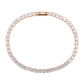 MA3W1693 - Rose Gold Brass Bracelet with AAA Grade CZ in Clear