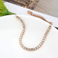 MA3W1693 - Rose Gold Brass Bracelet with AAA Grade CZ in Clear