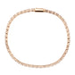 MA3W1693 - Rose Gold Brass Bracelet with AAA Grade CZ in Clear