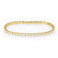 MA3W1695 - Gold Brass Bracelet with AAA Grade CZ in Clear