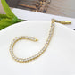 MA3W1695 - Gold Brass Bracelet with AAA Grade CZ in Clear