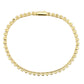 MA3W1695 - Gold Brass Bracelet with AAA Grade CZ in Clear