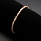 MA3W1696 - Rose Gold Brass Bracelet with AAA Grade CZ in Clear