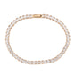 MA3W1696 - Rose Gold Brass Bracelet with AAA Grade CZ in Clear