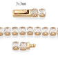 MA3W1696 - Rose Gold Brass Bracelet with AAA Grade CZ in Clear