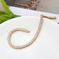 MA3W1696 - Rose Gold Brass Bracelet with AAA Grade CZ in Clear
