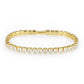 MA3W1698 - Gold Brass Bracelet with AAA Grade CZ in Clear