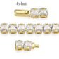 MA3W1698 - Gold Brass Bracelet with AAA Grade CZ in Clear