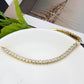 MA3W1698 - Gold Brass Bracelet with AAA Grade CZ in Clear