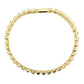 MA3W1698 - Gold Brass Bracelet with AAA Grade CZ in Clear