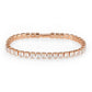 MA3W1699 - Rose Gold Brass Bracelet with AAA Grade CZ in Clear