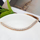MA3W1699 - Rose Gold Brass Bracelet with AAA Grade CZ in Clear