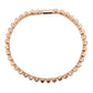 MA3W1699 - Rose Gold Brass Bracelet with AAA Grade CZ in Clear