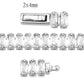 MA3W1700 - Rhodium Brass Bracelet with AAA Grade CZ in Clear