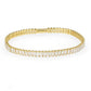 MA3W1701 - Gold Brass Bracelet with AAA Grade CZ in Clear