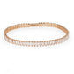 MA3W1702 - Rose Gold Brass Bracelet with AAA Grade CZ in Clear