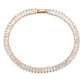 MA3W1702 - Rose Gold Brass Bracelet with AAA Grade CZ in Clear