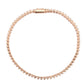 MA3W1702 - Rose Gold Brass Bracelet with AAA Grade CZ in Clear