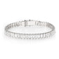MA3W1703 - Rhodium Brass Bracelet with AAA Grade CZ in Clear
