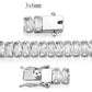 MA3W1703 - Rhodium Brass Bracelet with AAA Grade CZ in Clear