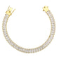 MA3W1704 - Gold Brass Bracelet with AAA Grade CZ in Clear