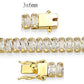 MA3W1704 - Gold Brass Bracelet with AAA Grade CZ in Clear