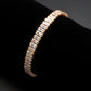 MA3W1705 - Rose Gold Brass Bracelet with AAA Grade CZ in Clear